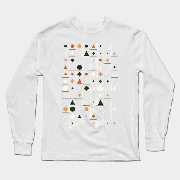 Amazing Geometric Animated Pattern #16 Long Sleeve T-Shirt by Trendy-Now